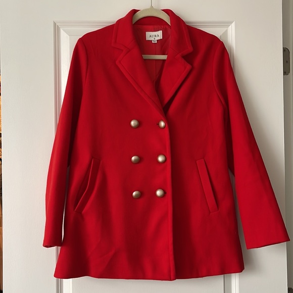 Red Dress Boutique red coat - Picture 2 of 6